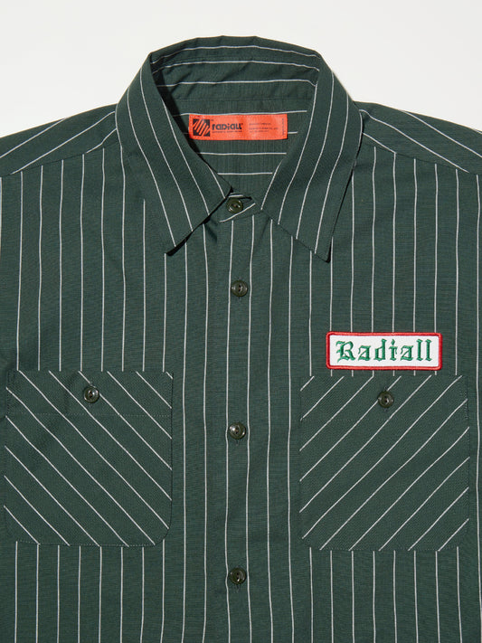 【1.31 (Sat) 12:00 Release】RADIALL | Vox - REGULAR COLLARED SHIRT L/S - Forest Green