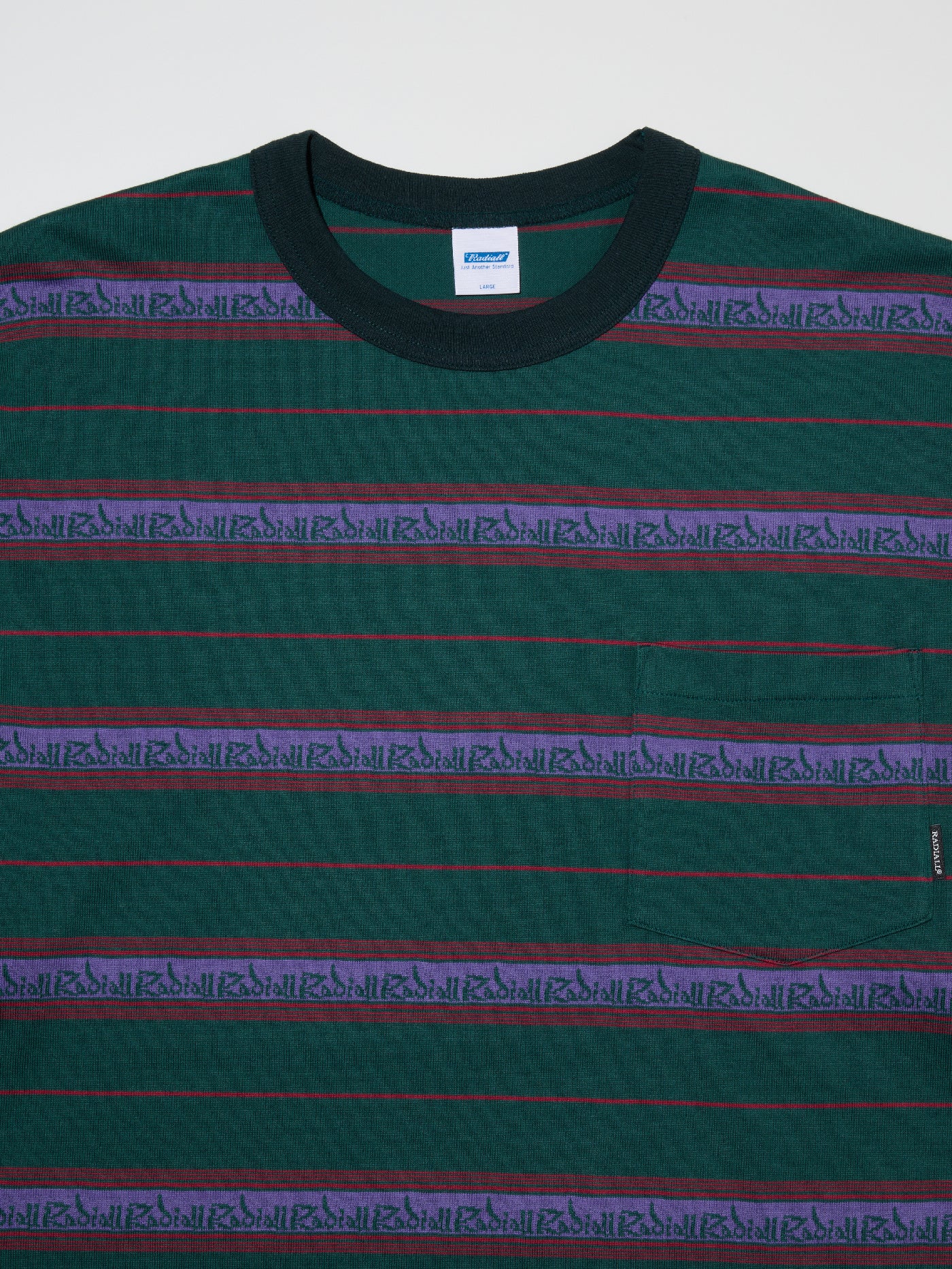 RADIALL | Lincoln Park - CREW NECK T-SHIRT L/S - Forest Green