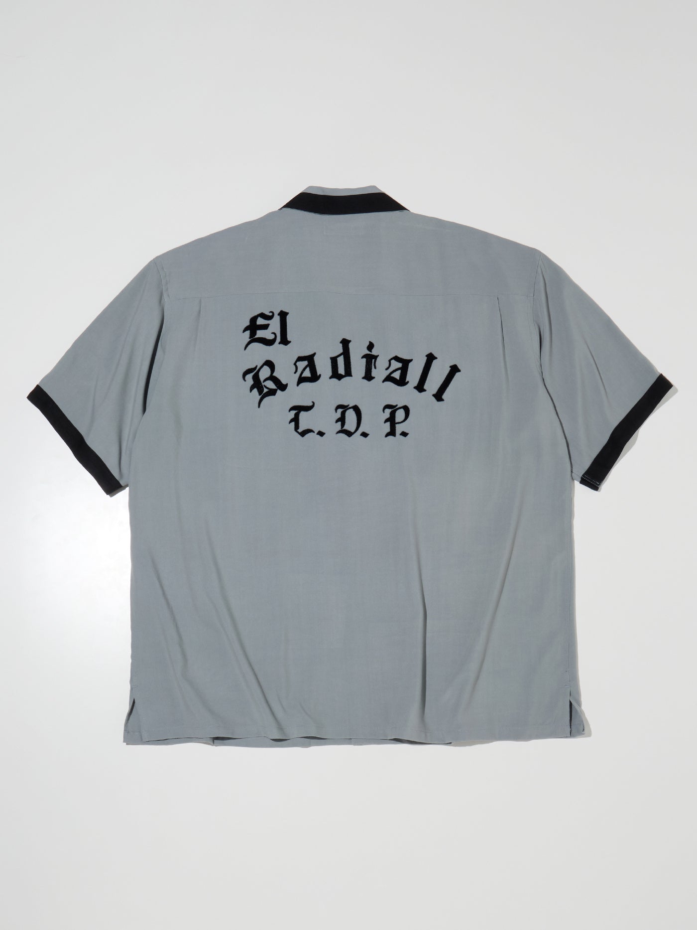 RADIALL | True Deal Pot - OPEN COLLARED SHIRT S/S - Steel Gray