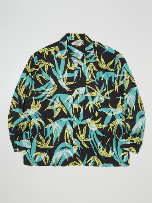 RADIALL | Into The Future - OPEN COLLARED SHIRT L/S - Black