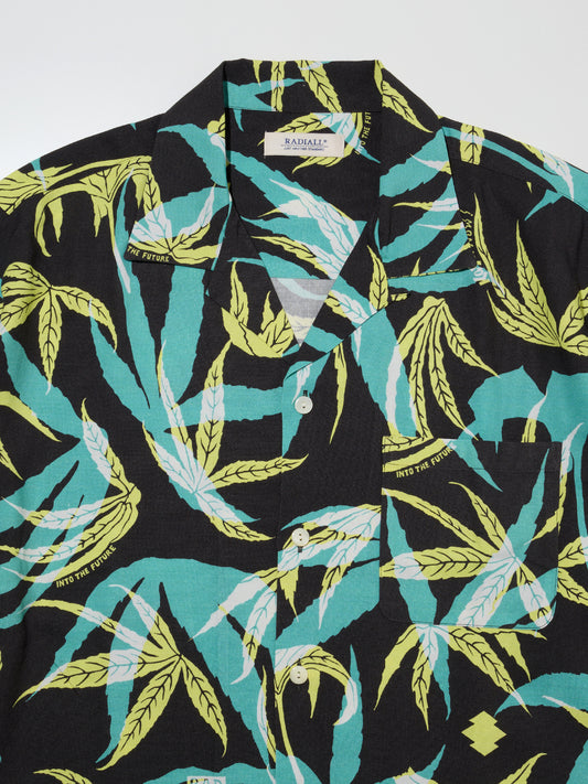 RADIALL | Into The Future - OPEN COLLARED SHIRT L/S - Black