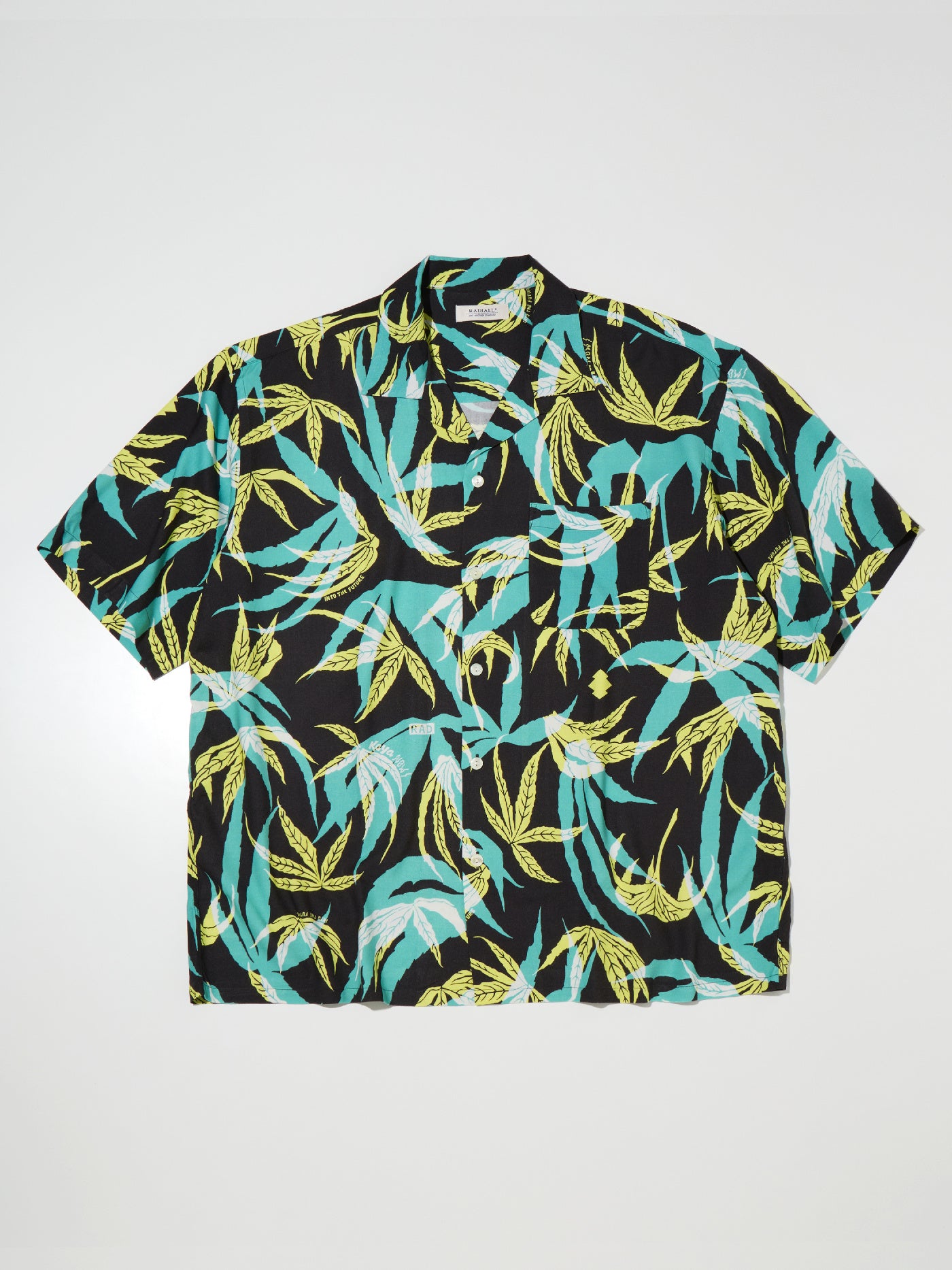RADIALL | Into The Future - OPEN COLLARED SHIRT S/S - Black