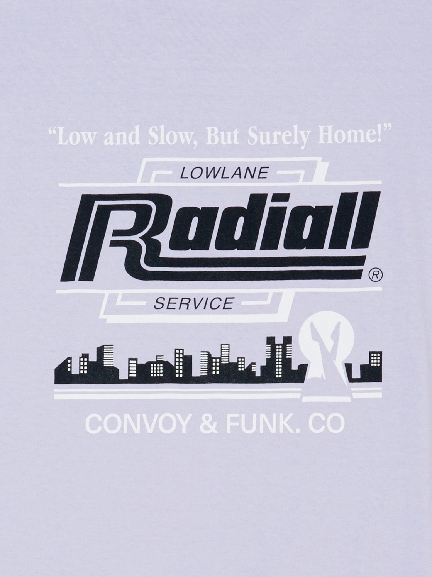 RADIALL | Low and Slow - CREW NECK T-SHIRT S/S - Light Purple