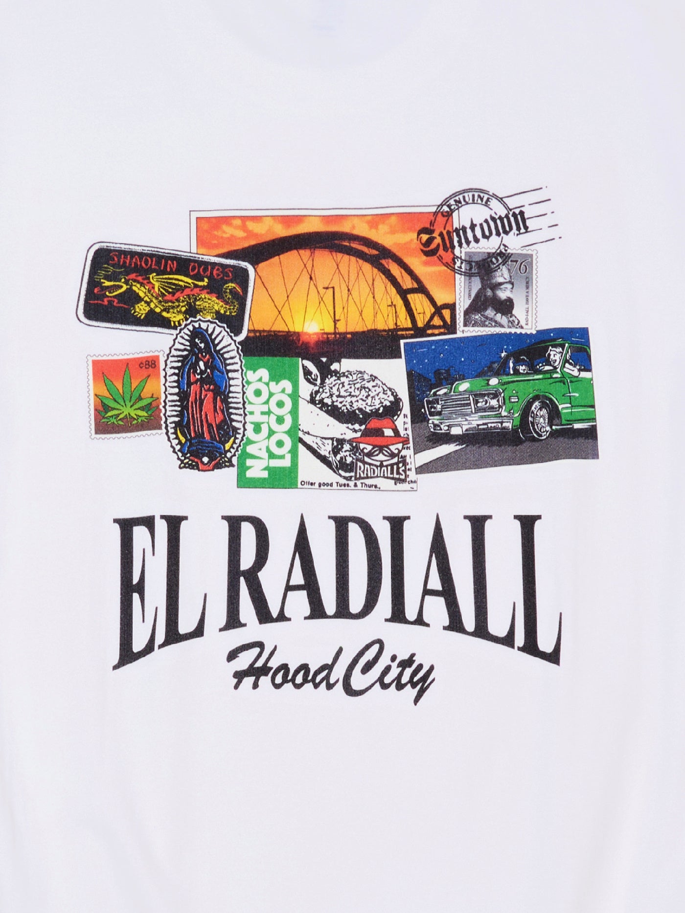 RADIALL | Hood City - CREW NECK T-SHIRT S/S - White