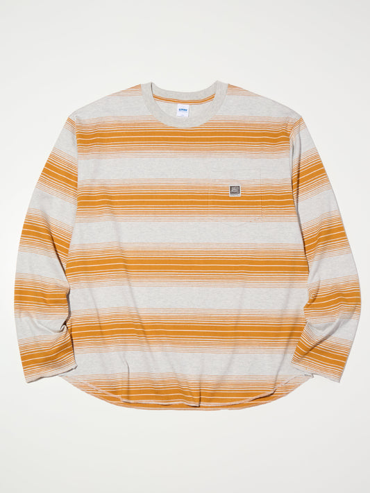 【4.11 (Sat) 12:00 Release】RADIALL | Board - CREW NECK T-SHIRT L/S - Baja Yellow