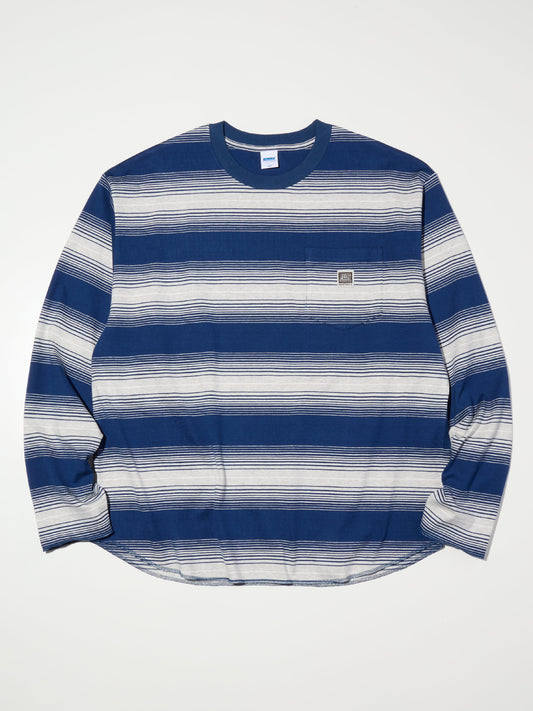 【4.11 (Sat) 12:00 Release】RADIALL | Board - CREW NECK T-SHIRT L/S - Navy