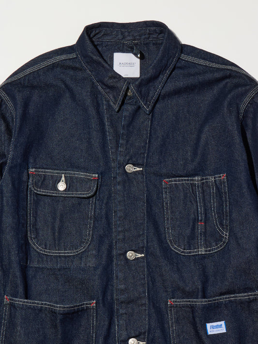 【4.4 (Sat) 12:00 Release】RADIALL | Chev - CARPENTER JACKET - Indigo