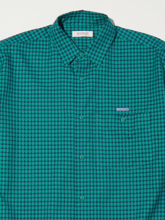 【4.11 (Sat) 12:00 Release】RADIALL | Dim - REGULAR COLLARED SHIRT L/S - Green