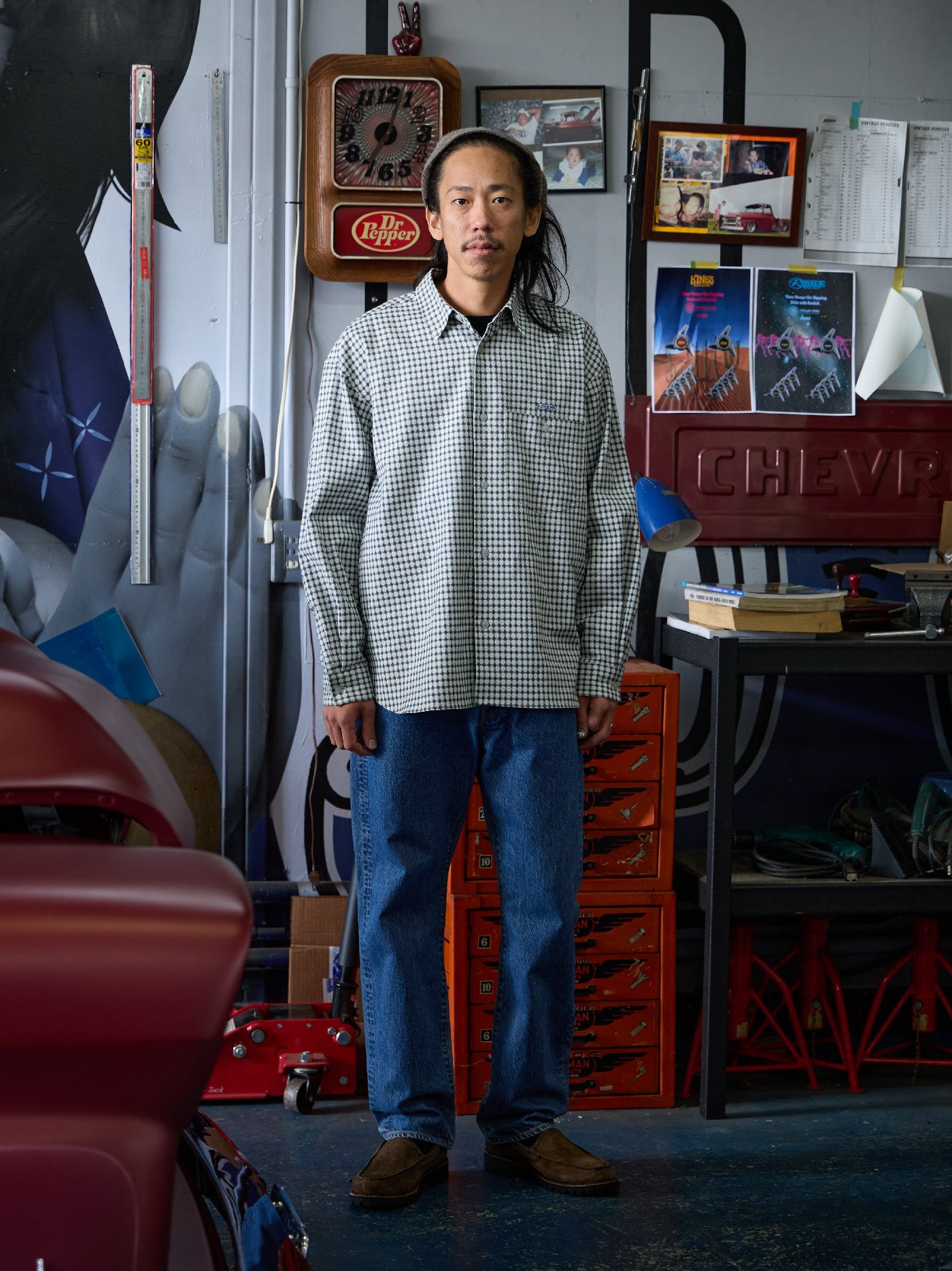 【4.11 (Sat) 12:00 Release】RADIALL | Dim - REGULAR COLLARED SHIRT L/S - White