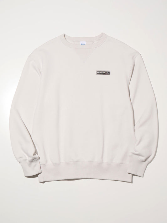 【10.25 (Sat) 12:00 Release】RADIALL | Boulevard - LOOPWHEEL CREW NECK SWEATSHIRT L/S - Snow White