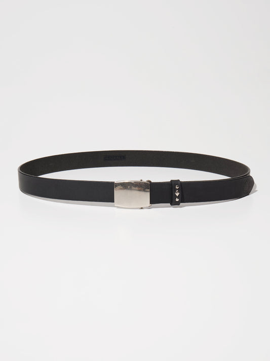 【3.14 (Sat) 12:00 Release】RADIALL | Rhodes - LEATHER BELT / PLAIN - Black