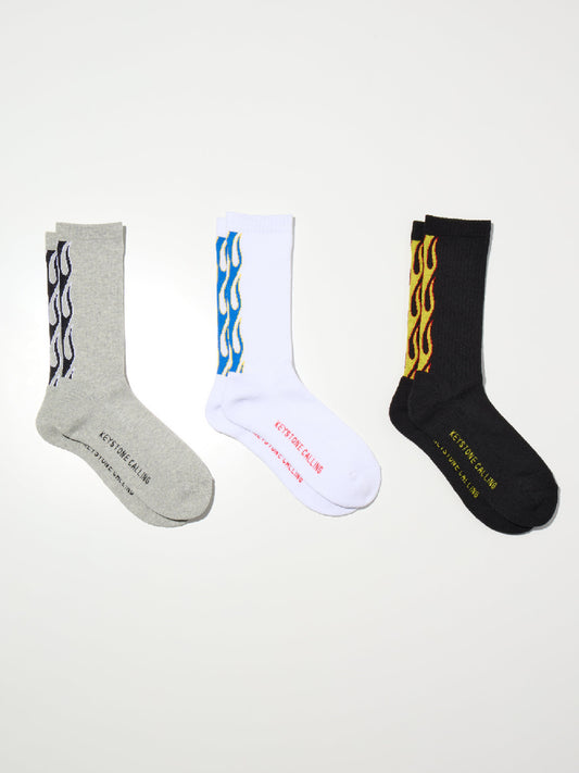 RADIALL | Flames - 1PAC SOX LONG / DRALON