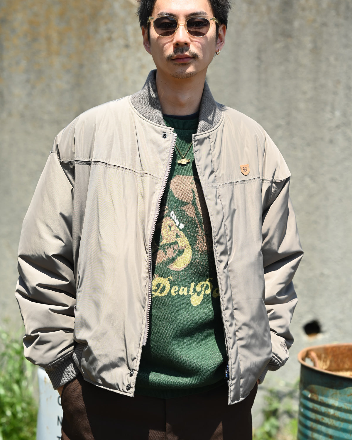 RADIALL | COOKIE - CREW NECK SWEATER L/S - Forest Green