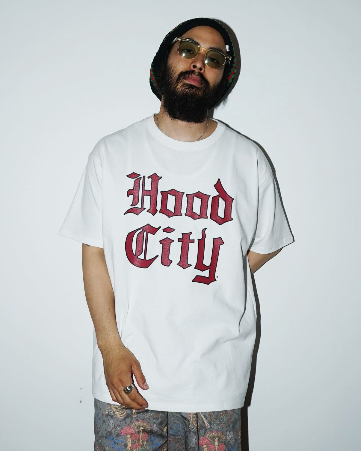 RADIALL | HOOD CITY - CREW NECK T-SHIRT S/S - White