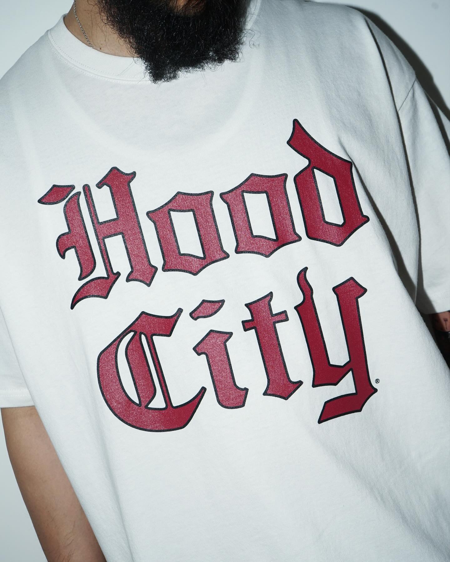 RADIALL | HOOD CITY - CREW NECK T-SHIRT S/S - White