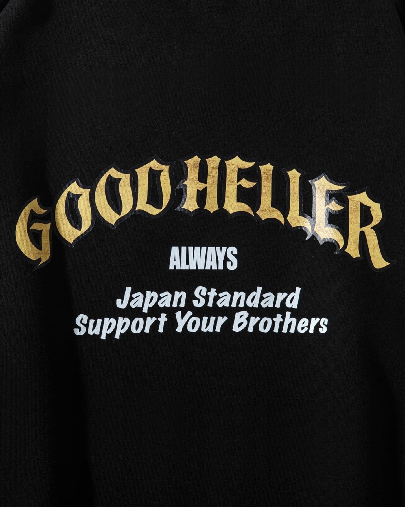 GOOD HELLER | EAGLE LOGO CREW SWEAT - Black
