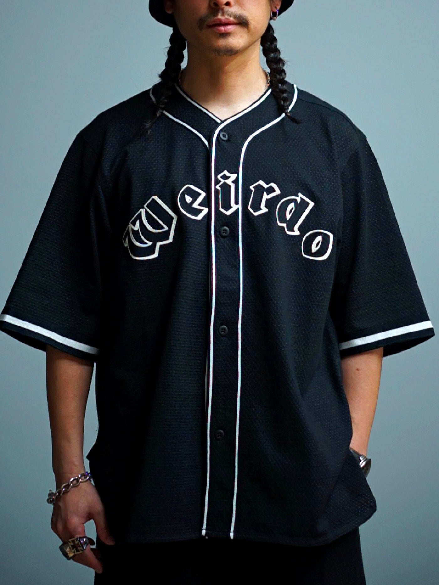 WEIRDO | Weirdo - S/S BASEBALL SHIRTS / WRD5113 - Black
