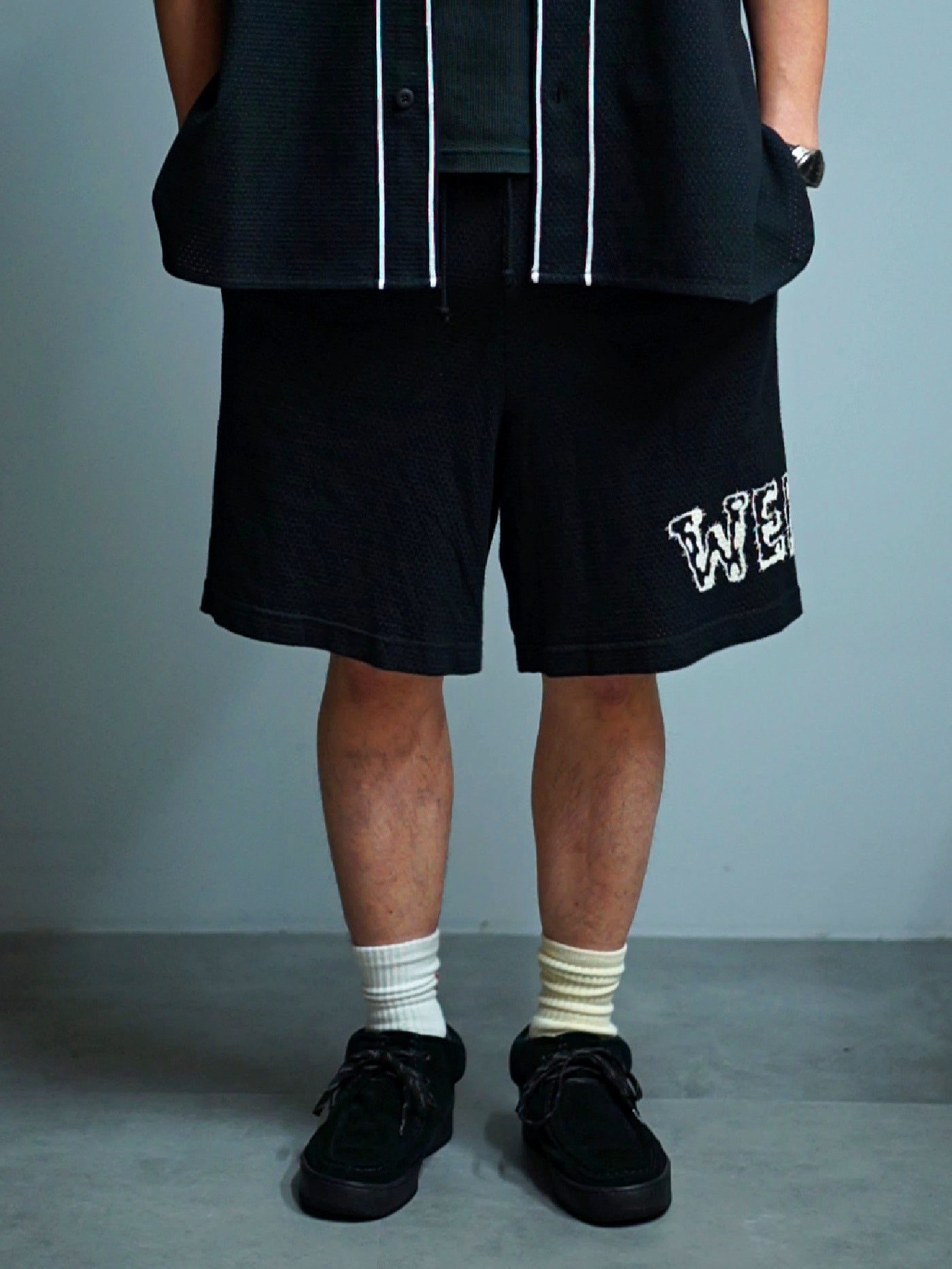 WEIRDO | MONSTERS - SHORTS / WRD5118 - Black