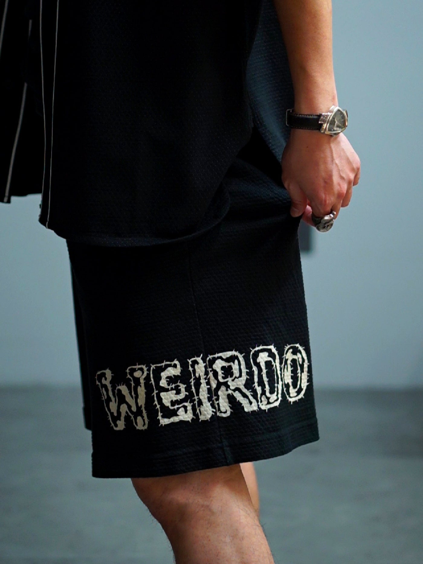 WEIRDO | MONSTERS - SHORTS / WRD5118 - Black
