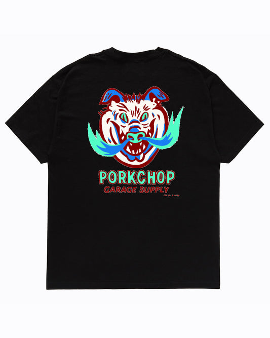 PORKCHOP | MASA SCULP TEE A - Black