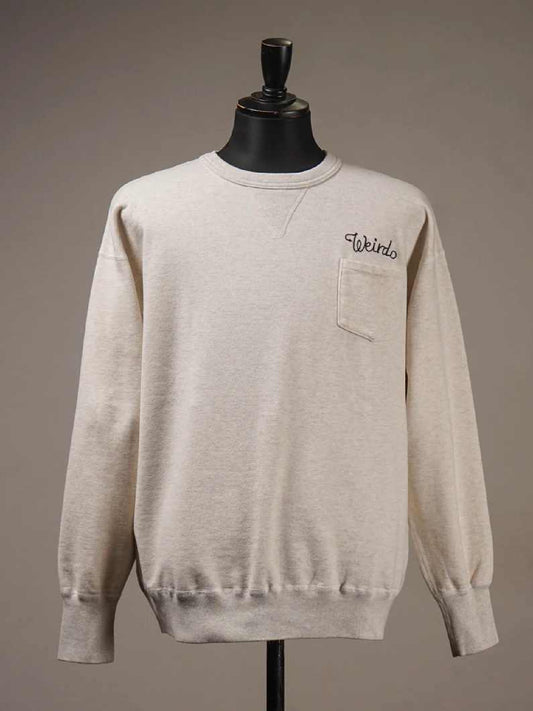 WEIRDO | WRD FINK - CREW NECK SWEAT / WRD6116 - Oatmeal