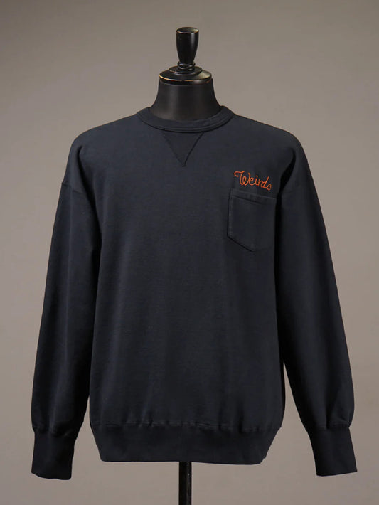 WEIRDO | WRD FINK - CREW NECK SWEAT / WRD6116 - Black