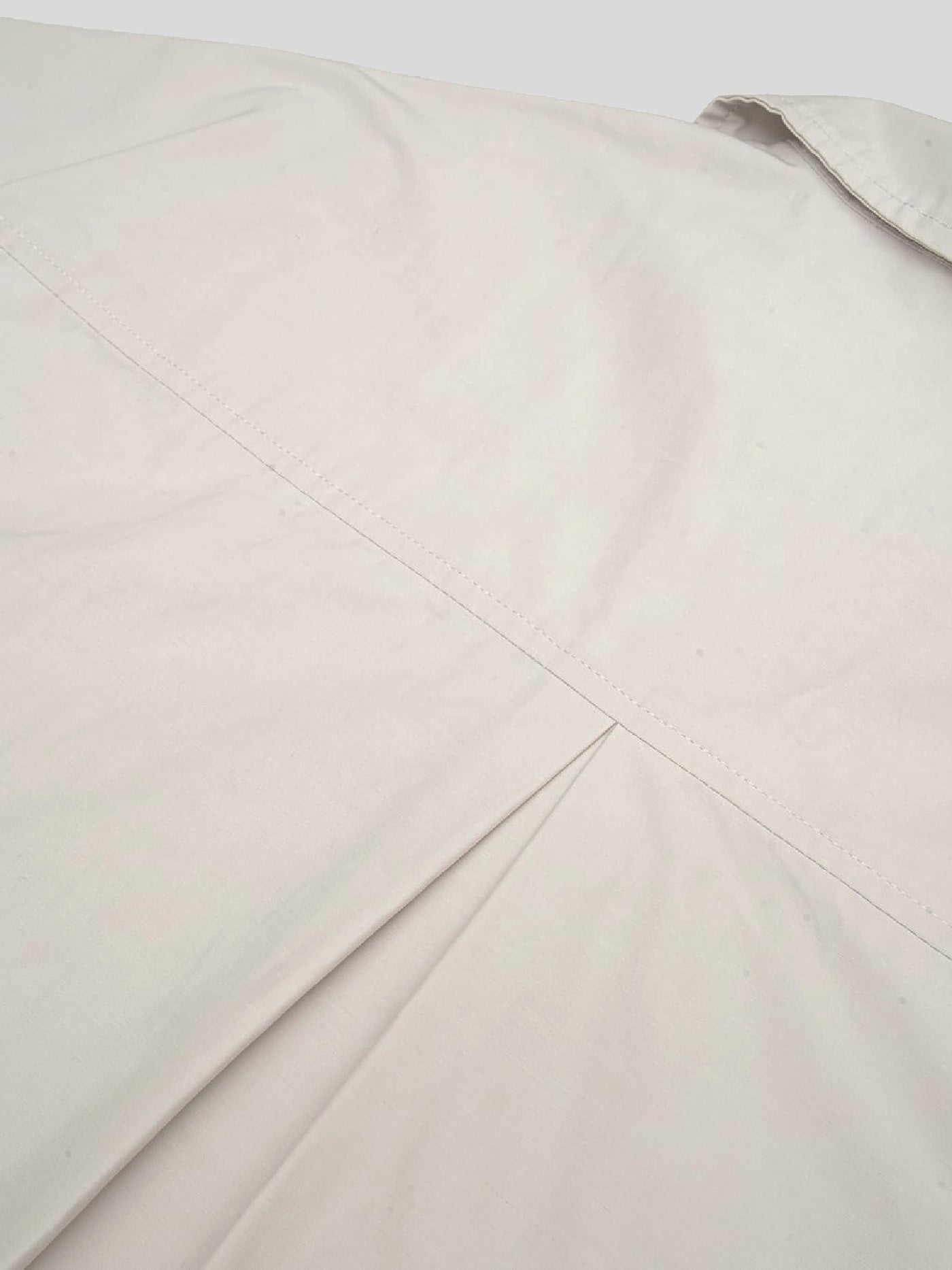 FLUTTER | T/C Open Collar S/S Work Shirts - Light Beige