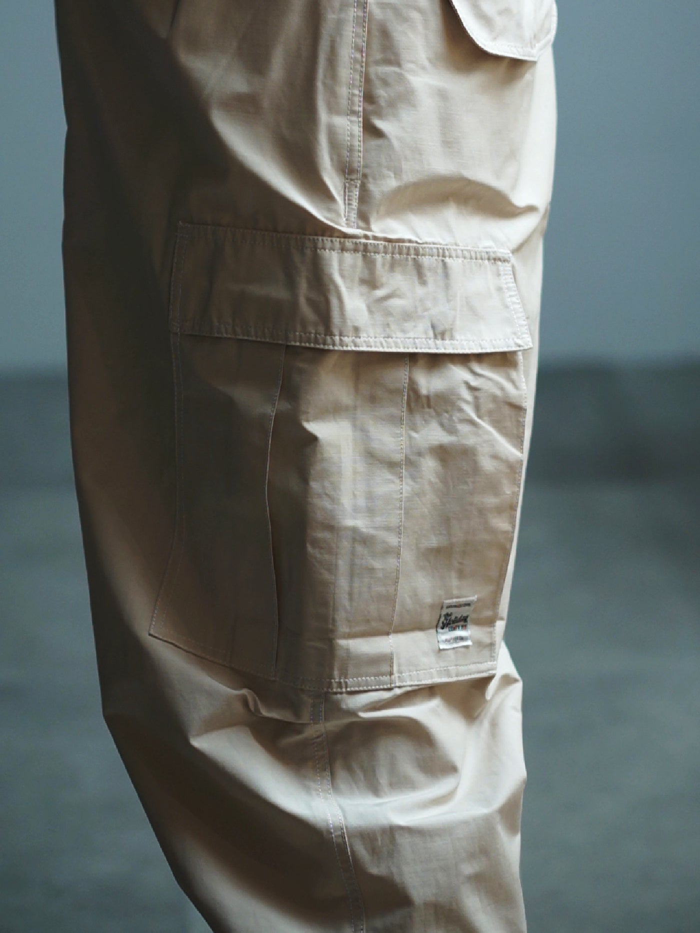 FLUTTER | T/C Track Cargo Pants - Light Beige