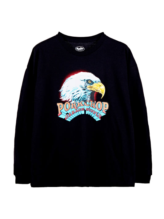 PORKCHOP | EAGLE L/S - Black