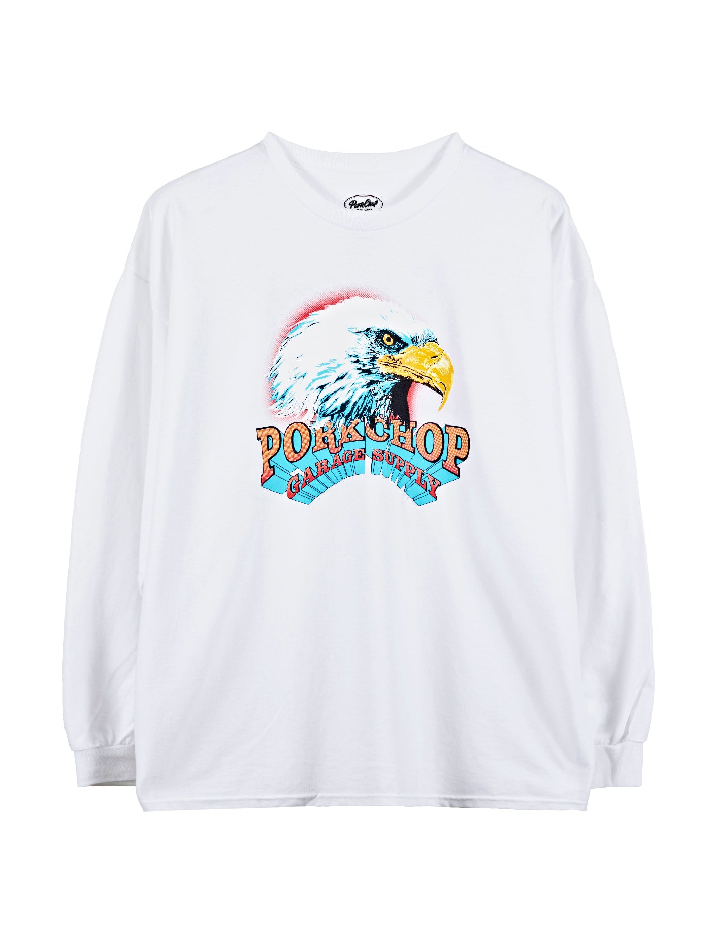 PORKCHOP | EAGLE L/S - White