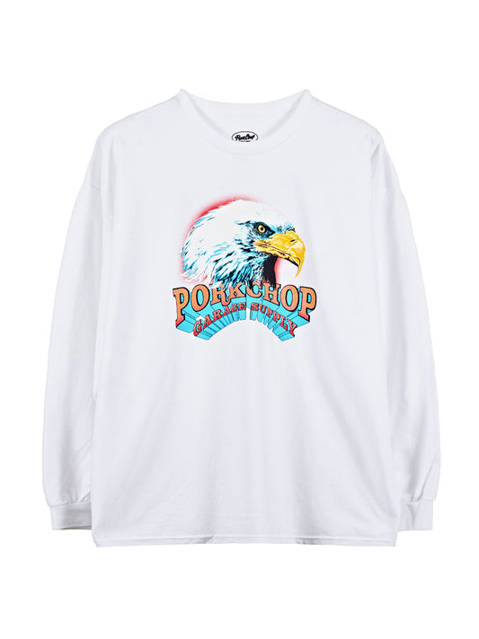 PORKCHOP | EAGLE L/S - White