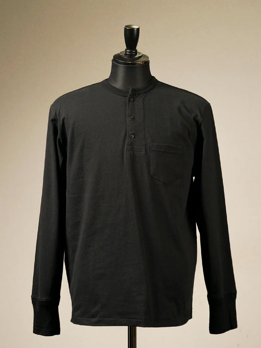 GLADHAND & Co. | STANDARD HENRY POCKET L/S T-SHIRTS - Black