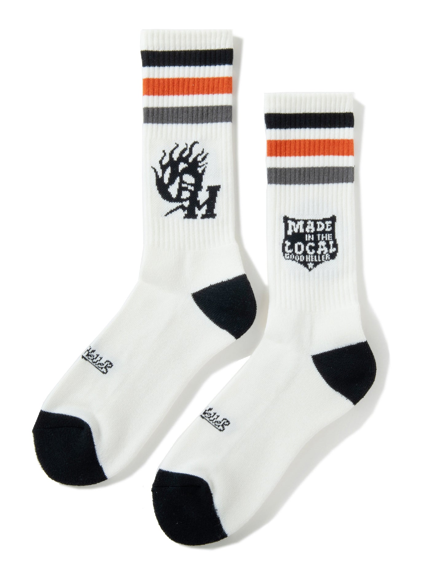GOOD HELLER | GH LOGO LINE MIDDLE SOCKS