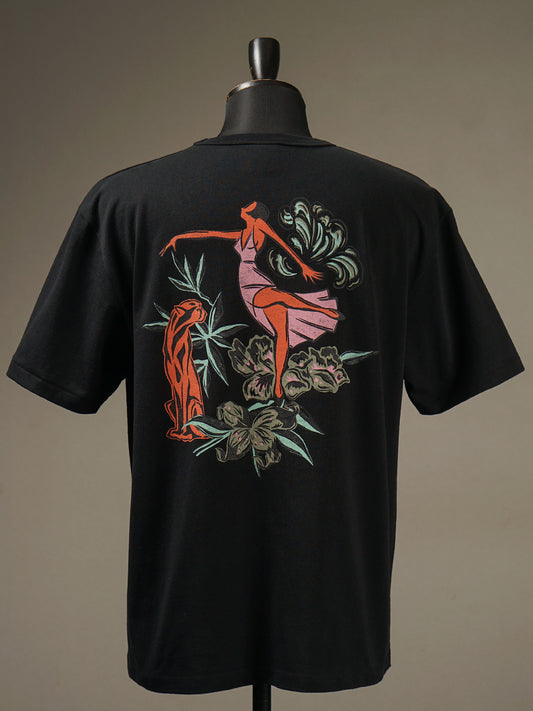 GANGSTERVILLE | LADY WITH PANTHER - S/S T-SHIRTS / GSV5125 - Black