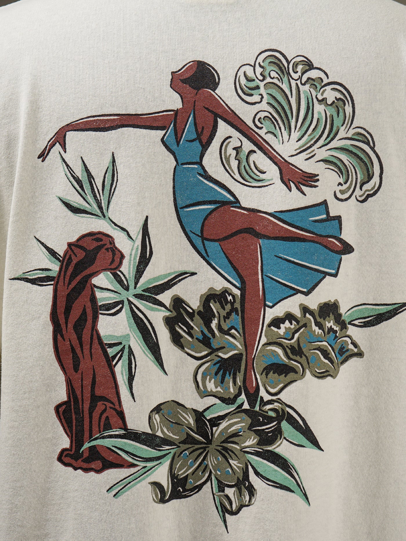 GANGSTERVILLE | LADY WITH PANTHER - S/S T-SHIRTS / GSV5125 - White