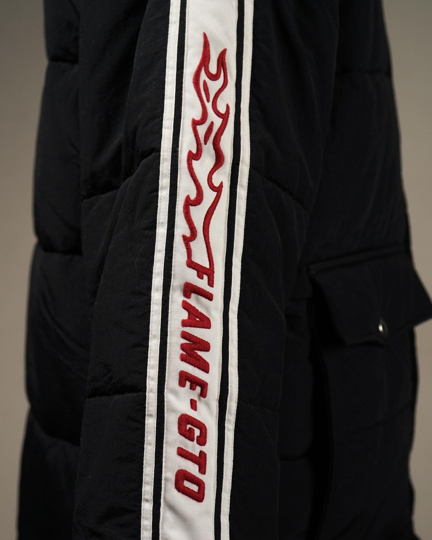 WEIRDO | FLAME - RACING JACKET - Black