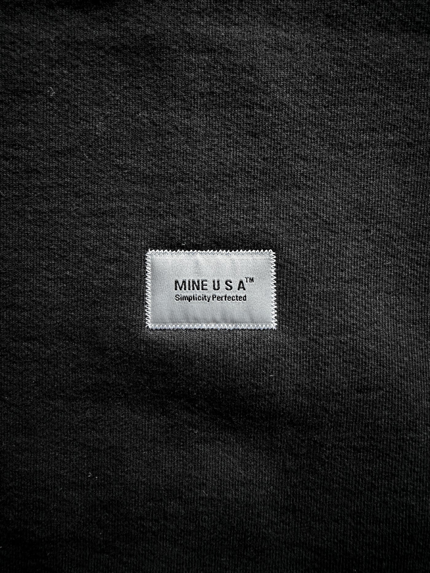 【1.24 (Sat) 12:00 Release】MINE USA | Embroidery Zip Up Hoodie - Black