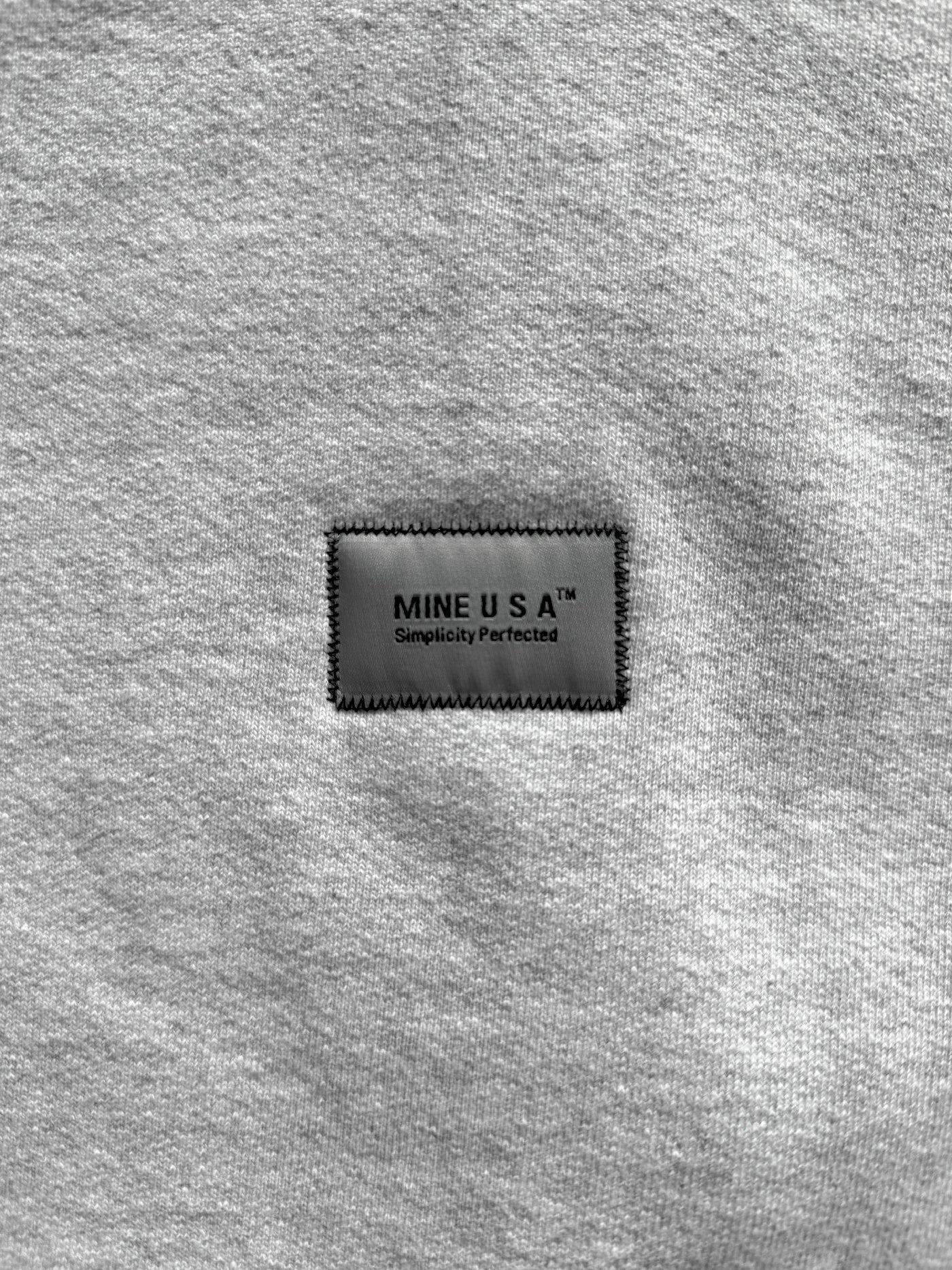 【1.24 (Sat) 12:00 Release】MINE USA | Embroidery Zip Up Hoodie - Ash Gray