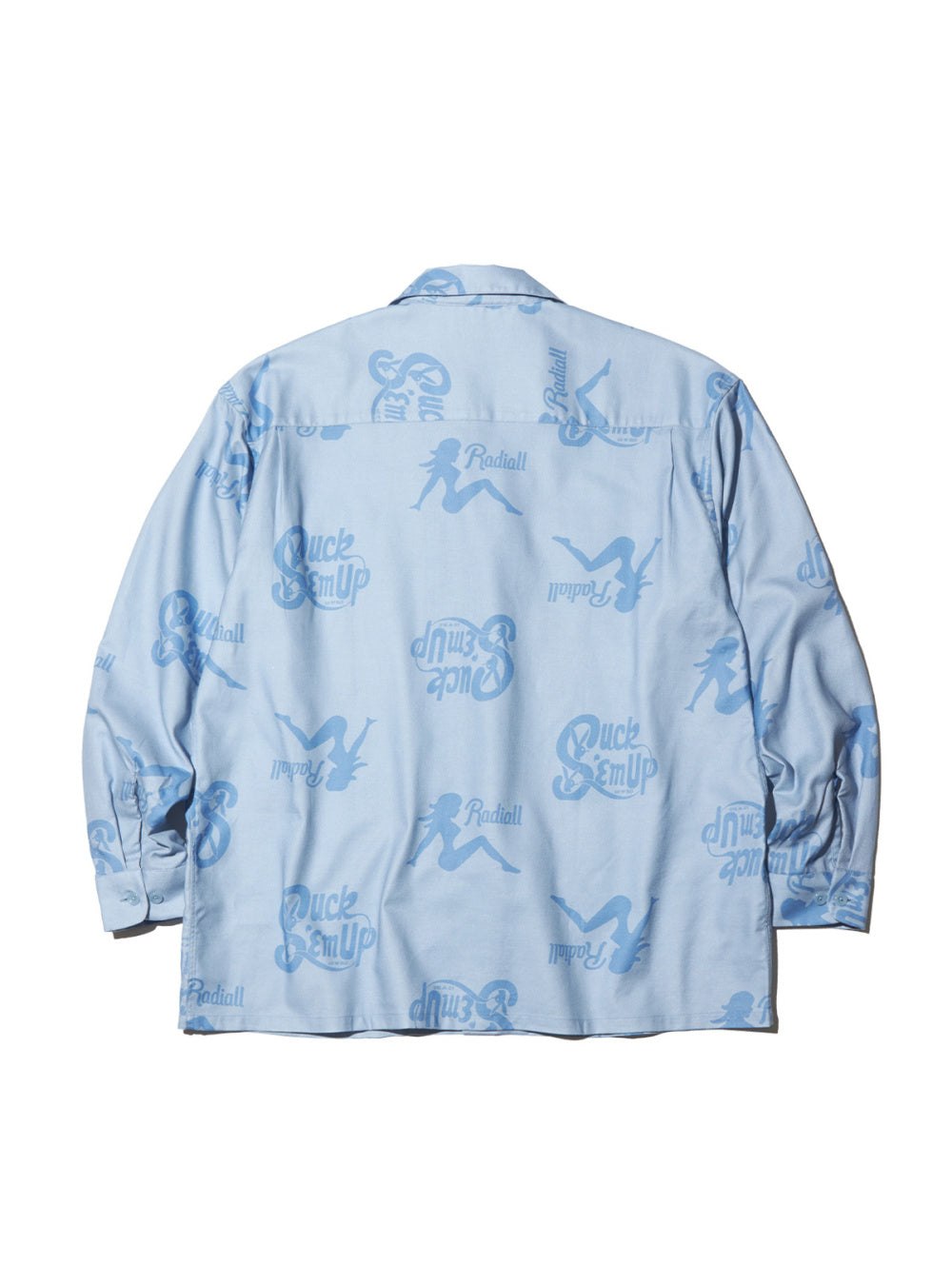 RADIALL | CHROME LADY - OPEN COLLARED SHIRT L/S - Light Blue