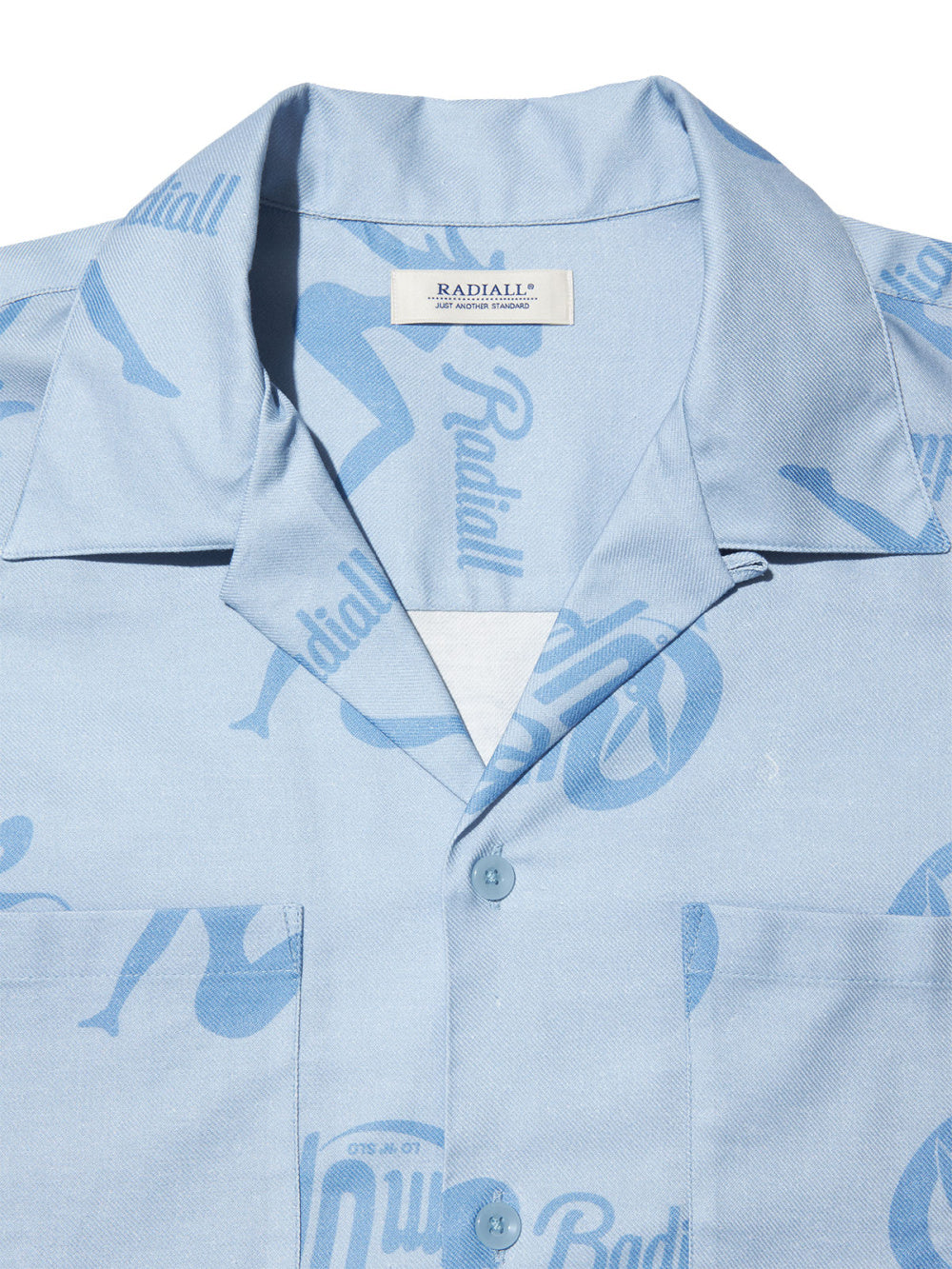 RADIALL | CHROME LADY - OPEN COLLARED SHIRT L/S - Light Blue