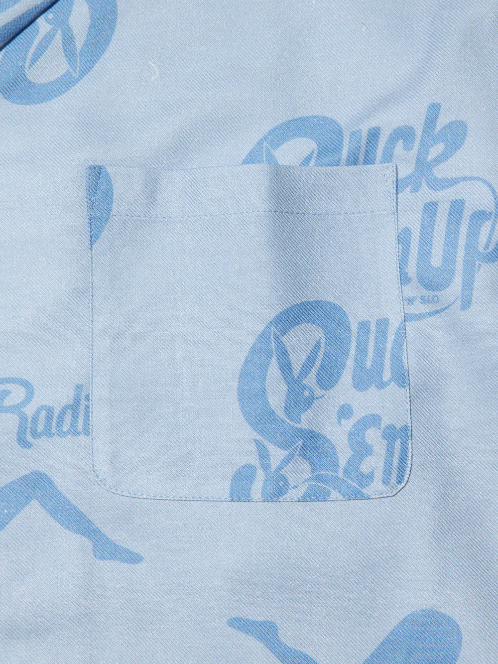 RADIALL | CHROME LADY - OPEN COLLARED SHIRT L/S - Light Blue