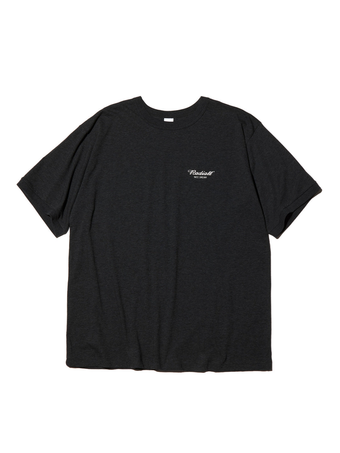 RADIALL | OVAL CREW NECK T-SHIRT S/S - Heather Black