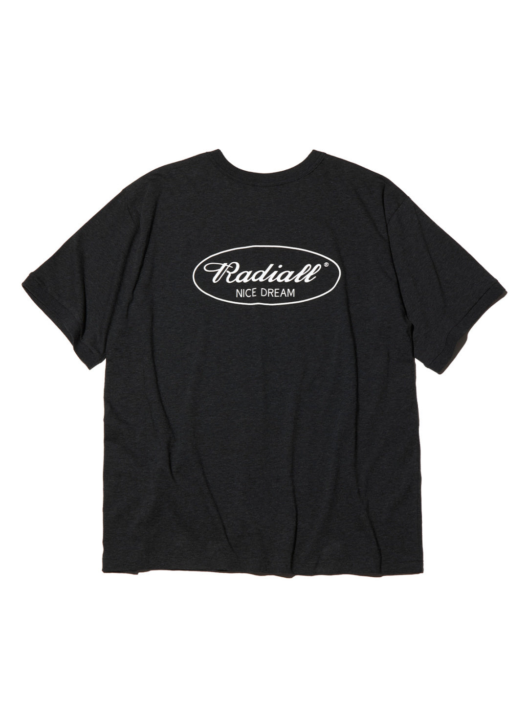 RADIALL | OVAL CREW NECK T-SHIRT S/S - Heather Black