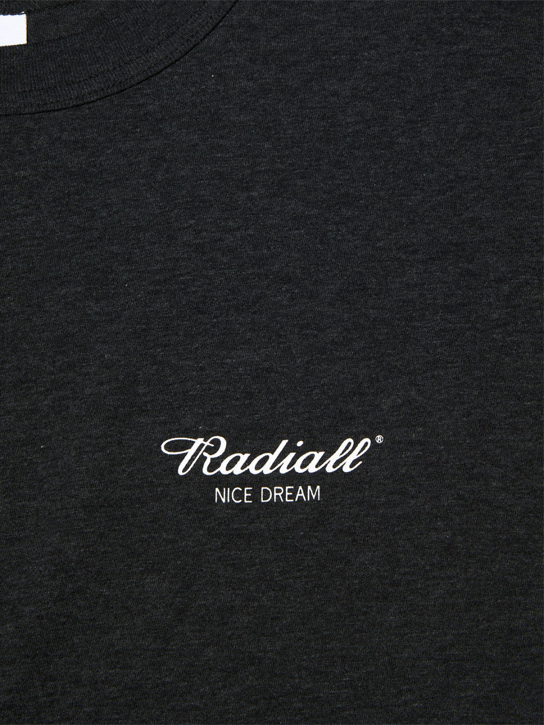 RADIALL | OVAL CREW NECK T-SHIRT S/S - Heather Black