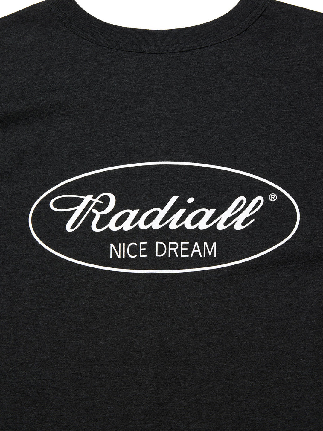 RADIALL | OVAL CREW NECK T-SHIRT S/S - Heather Black