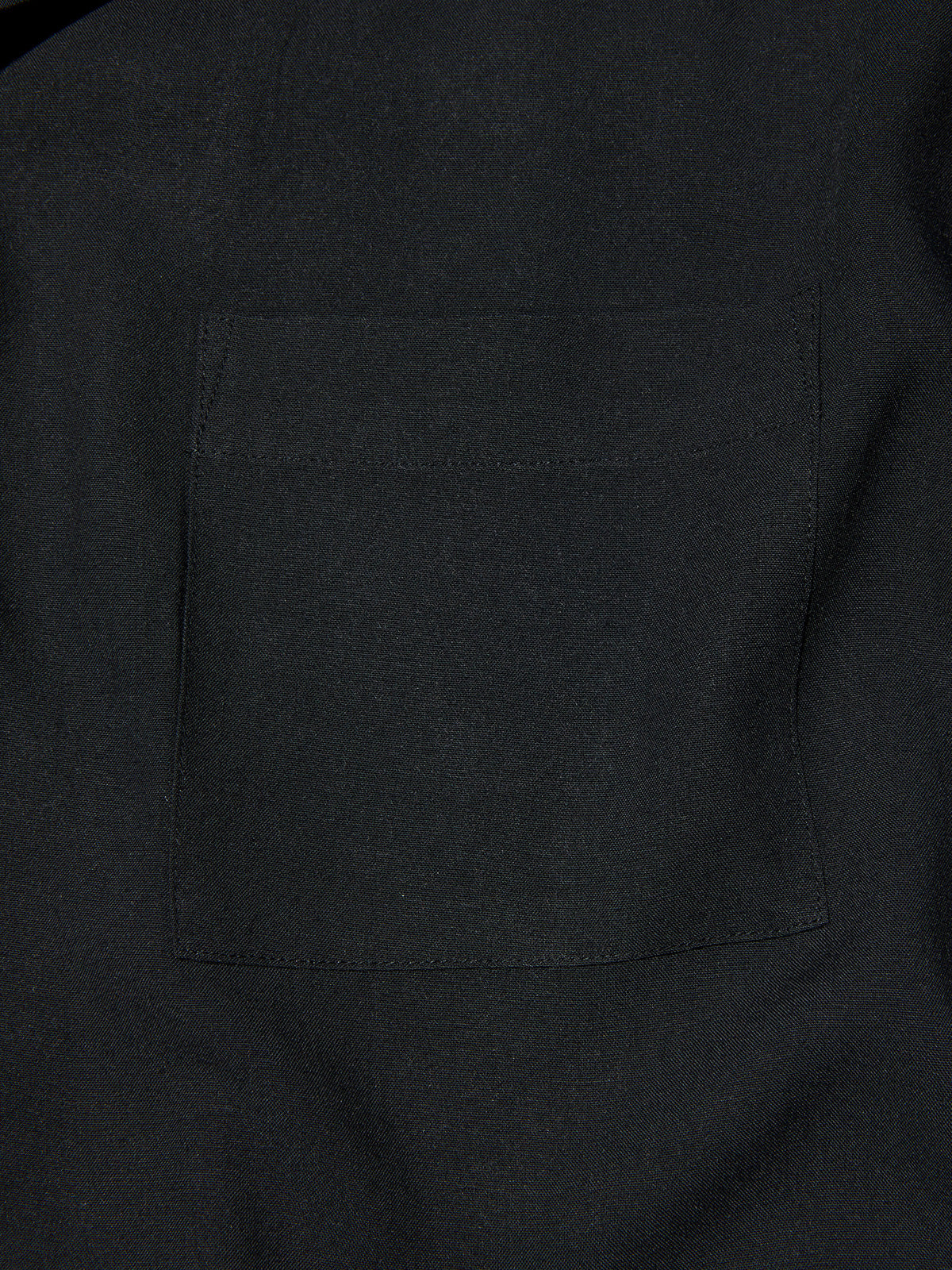 RADIALL | FLAMES OPEN COLLARED SHIRT S/S - Black