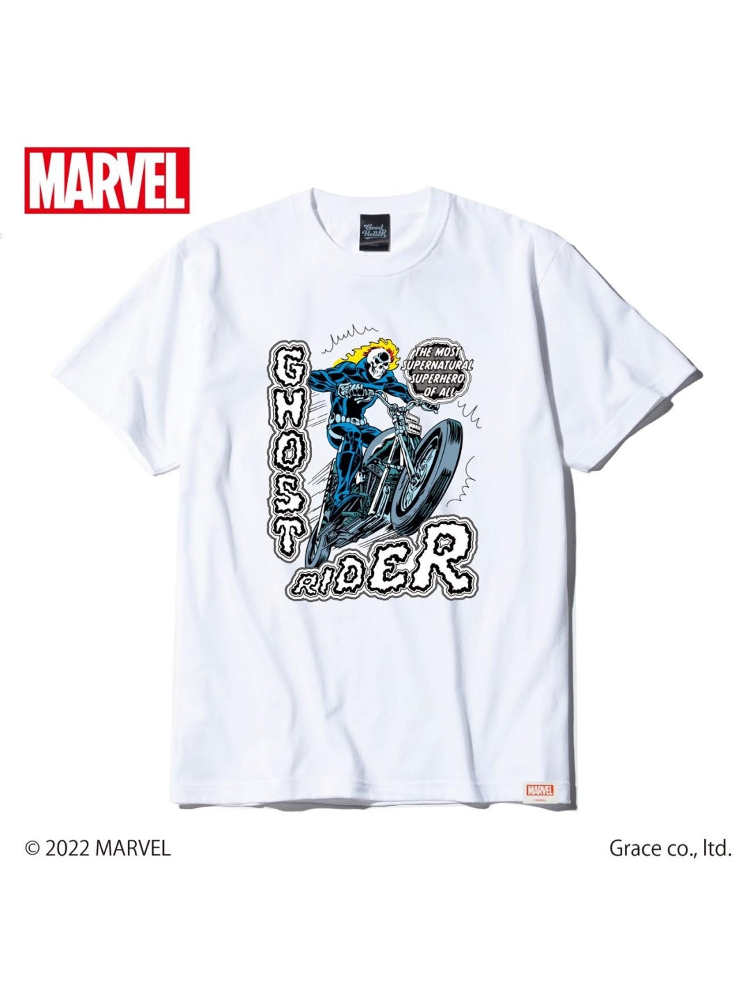 GOOD HELLER | GHOST RIDER S/S T-SHIRT - White