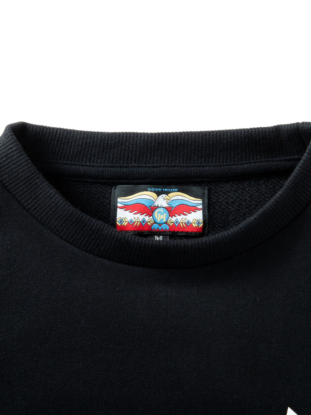 GOOD HELLER | TWO TONE CREW NECK SWEAT - Blue/Black