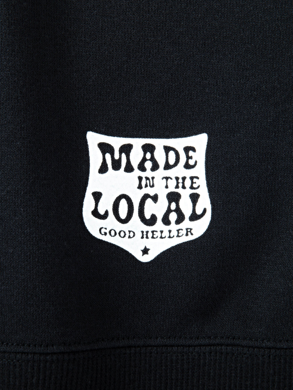 GOOD HELLER | TWO TONE CREW NECK SWEAT - Blue/Black