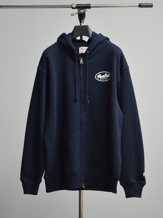 PORKCHOP | BAD TOYS ZIP UP HOODIE - Navy